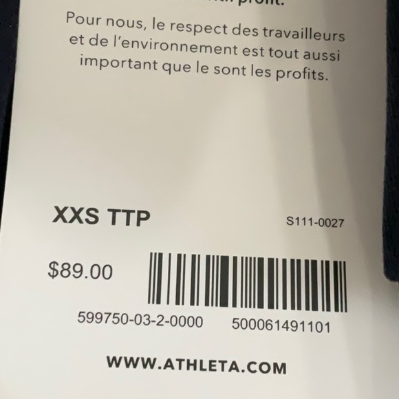 NWT Athleta Ultra High Rise Elation 7/8 Tight Leggings in Navy - Picture 14 of 15